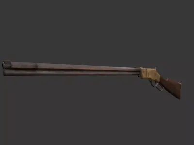 Henry rifle model 1860 3D model