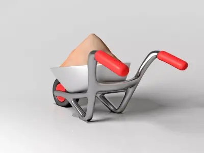 Wheelbarrow  3D model