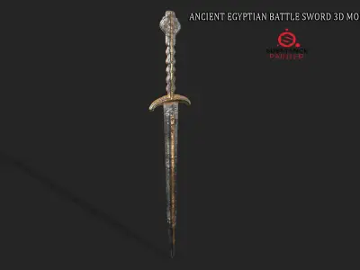  ANCIENT EGYPTIAN BATTLE SWORD 3D MODEL Low-poly 3D model