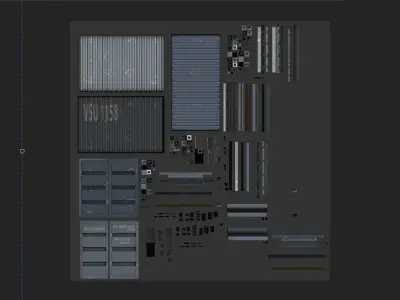 ship container 3D model