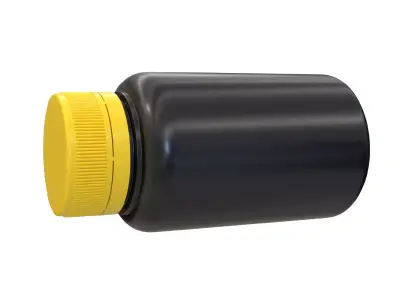 Pill Bottle with 3D Product Mockup 3D model