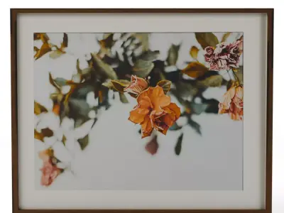 Brushed Antique Bronze Wall Art Picture Frame Low-poly 3D model