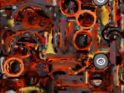 Halloween Graffiti Respirator 3D Model Spooky Street Gear Low-poly 3D model