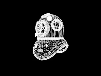 Diving Helmet 3D model