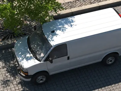  Commercial Cargo Van White 