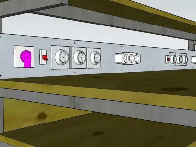 Workbench electrical 3D model
