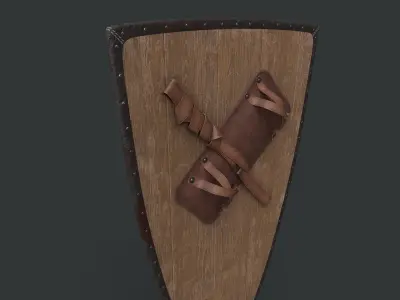 Medieval Kite Shield 3D model