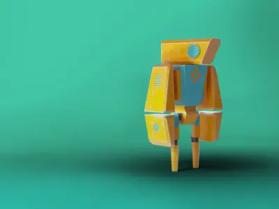 Kevin the robot Low-poly 3D model