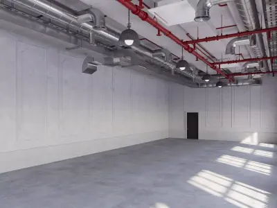 Loft Office industrial 2 3D model