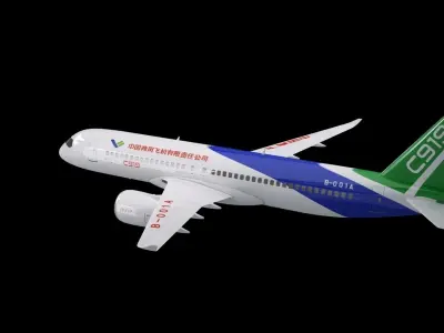China C919 Aircraft 3D model