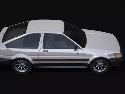 Toyota AE86 Levin 3D model