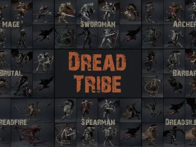 6 Tribes Bundle Part 2 3D Model Pack