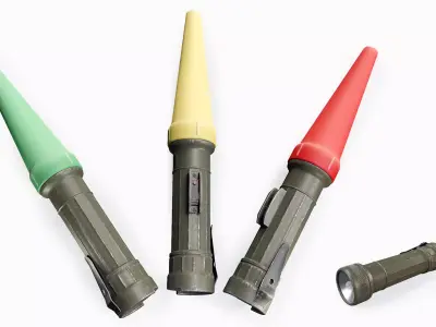 Fulton MX-993U Flashlight Low-poly 3D model