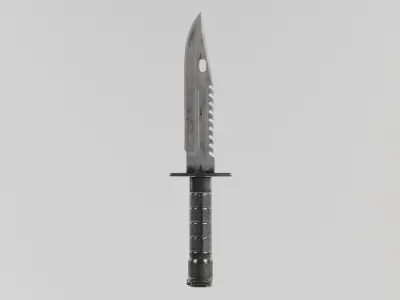 Combat knife 3D model purchase