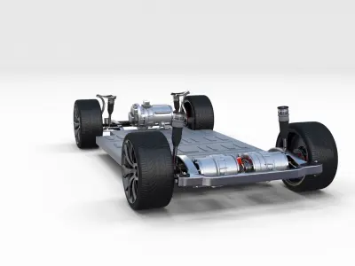 2020  Tesla Roadster 3 Motor Chassis 3D model