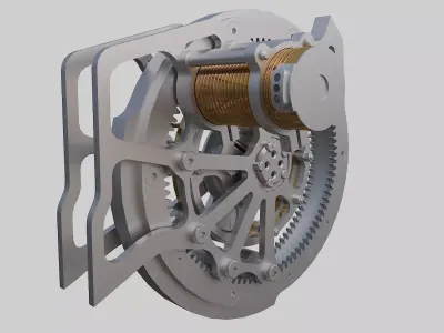 Internal reverse gyroscope 3D model