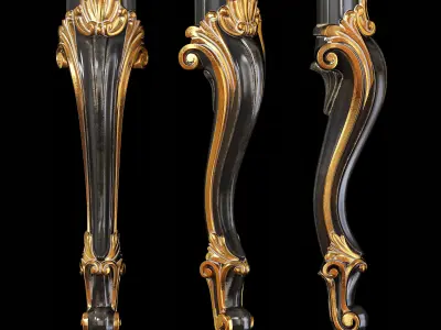 Classic leg 021 3D model
