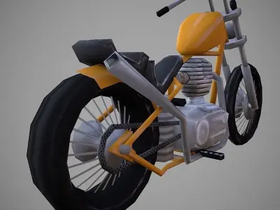 Chopperland Cartoon Low-poly 3D model