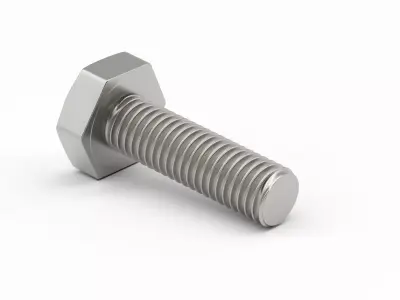 Hexagon Head Screw 3D model