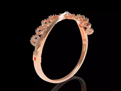 Art Deco Bracelet 14 3D print model