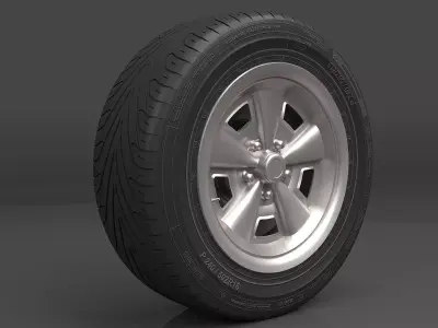 Realistic Wheel Tire 10 3D model