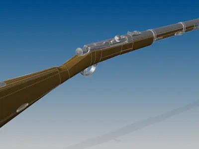 Berdan No2 carbine 3D model