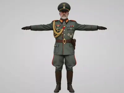  German soldier 3D model 3D model