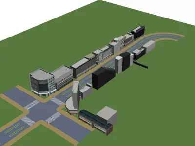 Commercial Building 3D model 26