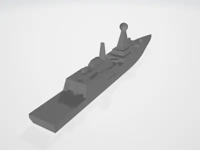 Soldati class guided missile frigate  3D print model