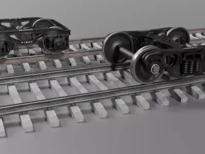 Railway bogies 3D Model Pack