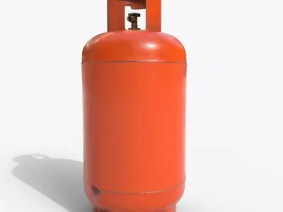 Realistic Gas Cylinder Low-poly 3D model
