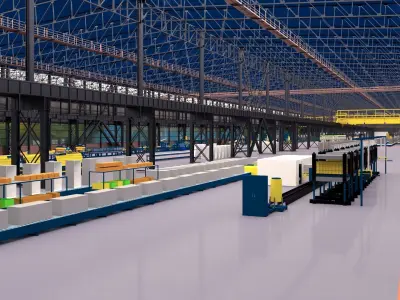 Factory Real-Scale 3D Model 3D model