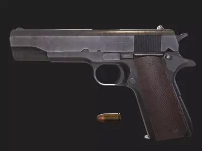 Colt M1911 Free low-poly 3D model