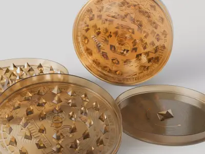 Grinder bitcoin 3D model