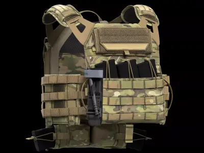 Plate Carriers CRYE JPC 2 V3 Low-poly 3D model