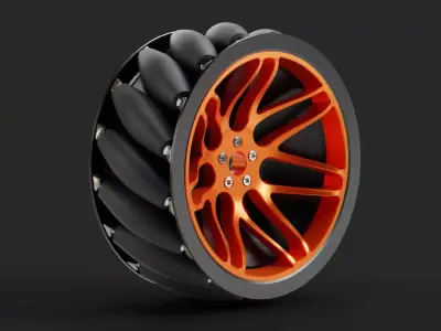 Mecanum Wheels For The Self Propelled Robot Pl Free 3D model