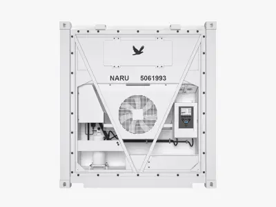 40 ft Refrigerated Shipping Container 3D model