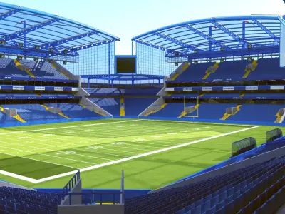 American Football Big Stadium 3D model