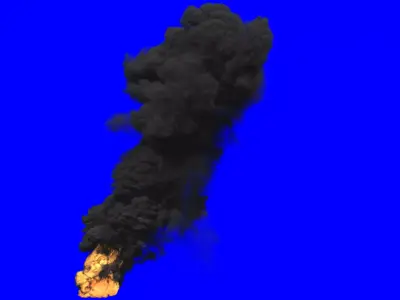 FumeFX Large Scale Smoke and Fire 3D model