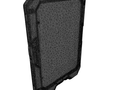 SciFi Data Pad with Cracked Screen 3D model purchase