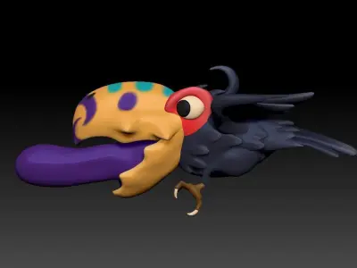 Stylized Bird 3D model purchase