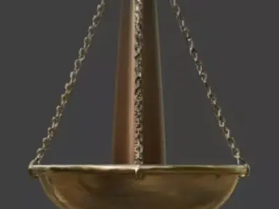 Ancient Egyptian Balance Scale 3D Prop Analysis Low-poly 3D model get