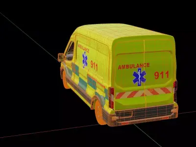 Ford Transit Rural Ambulance 3D model