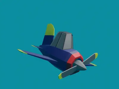 Airplane Lowpoly 3D model