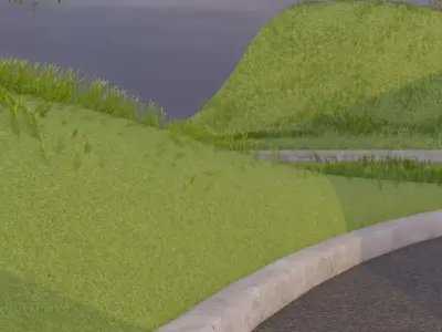 Abandoned Complex In Rolling Hills 3D model