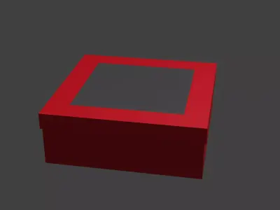 box for cake 3D model