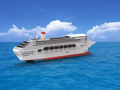 Cruise ship 3D print model