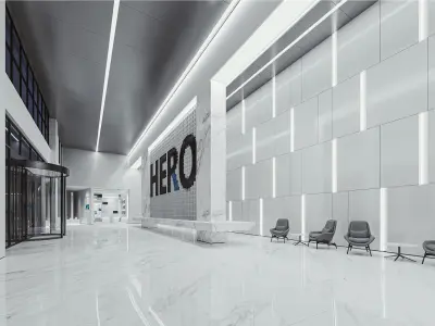 office lobby 3D model