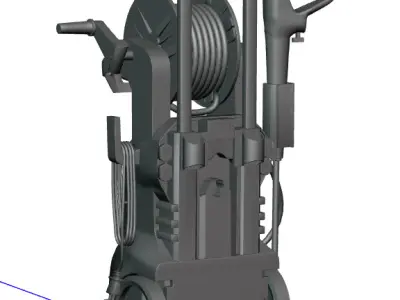 Compact Water Pressure Washer 3D model