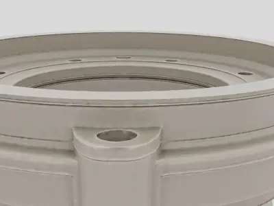 Industrial Factory Motor Mount Base for 3D print 3D model
